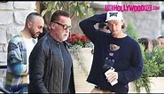 Arnold Schwarzenegger Tells His Son Patrick 'Hasta La Vista' While Leaving Lunch In Beverly Hills