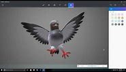 Windows 10 Paint 3D: Creating the perfect pigeon