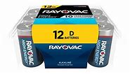 Rayovac High Energy D Batteries (12 Pack), Alkaline D Cell Batteries