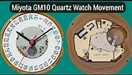 Miyota/Citizen GM10 Quartz Watch Movement - How to disassemble and assemble tutorial.