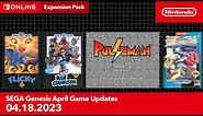 SEGA Genesis – April 2023 Game Updates – Nintendo Switch Online