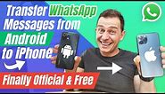 (NEW) How to Transfer WhatsApp Chat from Android to iPhone (Official Free) 2022