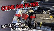 INSTALLING A PERFORMANCE CONE AIR FILTER! *ASTRA H MODS*