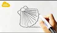 Comment dessiner un coquillage facile à faire