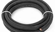 EWCS 2/0 Gauge Premium Extra Flexible Welding Cable 600 Volt - Black - 25 Feet - Made in The USA