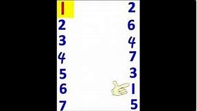 Learn Numbers 1 to 7 Print Out Worksheet & Follow Along - Teach Young Children Numbers