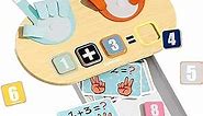 TOP BRIGHT Finger Number Math Toy, Montessori Math Counting Toys for Toddlers, Number Blocks Toys for 3 4 Year Old Girls Boys Gift