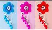 White paper Flower Wall Hanging / Home Decoration / A4 sheet craft / DIY Wall Decor/school craft