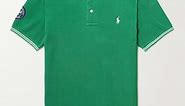 POLO RALPH LAUREN Wimbledon Logo-Embroidered Appliquéd Cotton-Piqué Polo Shirt for Men | MR PORTER