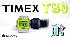 TIMEX T80 34mm Stainless Steel | The Best Retro Digital Watch
