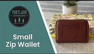 Portland Leather Goods - Small Zip Wallet Nutmeg - Review and What’s Inside