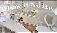 iPhone 14 Pro Max (Gold) Unboxing °₊·ˈ∗♡ Angel Cabaron