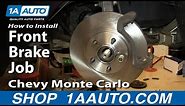 How to Replace Front Brakes 00-04 Chevy Monte Carlo