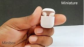 How to make Realistic Miniature Apple Airpods | Minibox