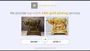 24Kt Gold Plating Service | Temple Metal Architecture | 24Kt Gold plated | Gold Plating Art Studio