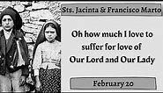 Sts. Jacinta & Francisco Marto, Fatima Children, Daily Saint, February 20