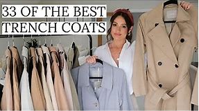 TOP TRENCH COATS | 33 OF THE BEST TRENCH COATS AVAILABLE NOW SPRING 2022