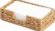 StorageWorks Water Hyacinth Napkin Holder for Bathroom, Cocktail Napkin Holder, Bathroom Napkin Holder, Wicker Guest Towel Holder, 9 ¾"L x 5"W x 2 ¾"H, 1 Pack