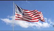 American Flag waving! HD