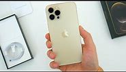 iPhone 12 Pro Max Unboxing & First Impressions (Gold) - Apple's BIGGEST Phone!