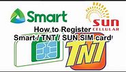 How to register Smart/TNT/SUN SIM card (using Smartphone)