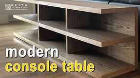 How to build a modern console table.
