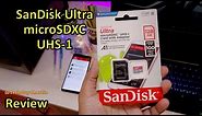 128GB SanDisk ultra micro-SDXC UHS-1 card speed and 4K video recording test and review