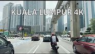 Driving Kuala Lumpur 4K - New York City of Malaysia