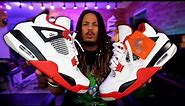 WATCH BEFORE YOU COP ! 2020 AIR JORDAN 4 FIRE RED REVIEW AND ON FOOT IN 4K