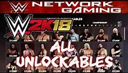 WWE 2K18 ALL UNLOCKABLES - PS3 / PS4 / XBOX ONE / XBOX 360 / PC