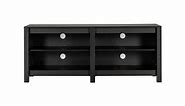 TV Cabinet Entertainment Unit Stand Storage Drawers Shelf 147cm Dark Brown - Zinus Camden