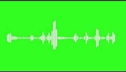 Free footage of audio waveform on green screen