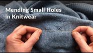 How to mend holes in knitwear