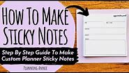 How To Print On Sticky Notes