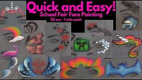 Quick & Easy Face Painting For School Fairs/ Church Events ~ Arielpaints