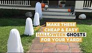 Make These Cute DIY Ghosts for Your Front Yard | DIY Outdoor Halloween