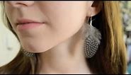 Feather Earrings Tutorial | DIY Jewelry Making