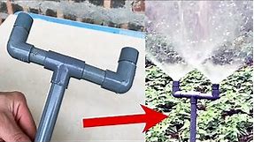 Homemade Sprinkler PVC Pipe | Creative Idea with PVC Pipe