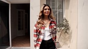 Classic Plaid Button Up Shirts for Women