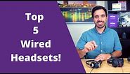 5 Best Dual Speaker Wired Headsets for Working From Home - MIC Tests Included!