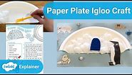 Paper Plate Igloo Craft Activity