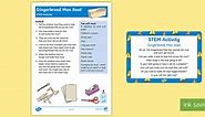The Gingerbread Man Boat STEM Activity and Prompt Card Pack