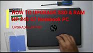 How To Upgrade SSD & Ram HP 245 G7 Notebook PC