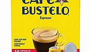 Café Bustelo Espresso Dark Roast Coffee, 10 Count Capsules for Espresso Machines, 11 Intensity (Packaging May Vary)