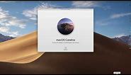 How to install older version of macOs