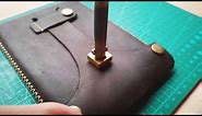 Handmade leather kindle case