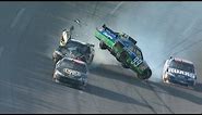 Carl Edwards goes airborne into fence as Brad Keselowski scores first Cup Series win | NASCAR
