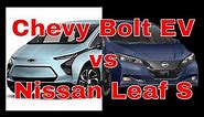 2023 Chevrolet Bolt EV 1LT vs Nissan LEAF S (Side by Side Comparison)