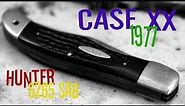 Vintage Case XX Hunter 1977 6265 SAB 3 Dot Pocket Knife