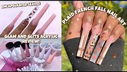 BROWN FALL AESTHETIC NAIL ART 🤎 | GLAM AND GLITS ACRYLIC UNBOXING | EASY FALL NAILS